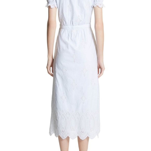 Joie Charae Midi Shirtdress desert sky blue Size 6 - Picture 6 of 6